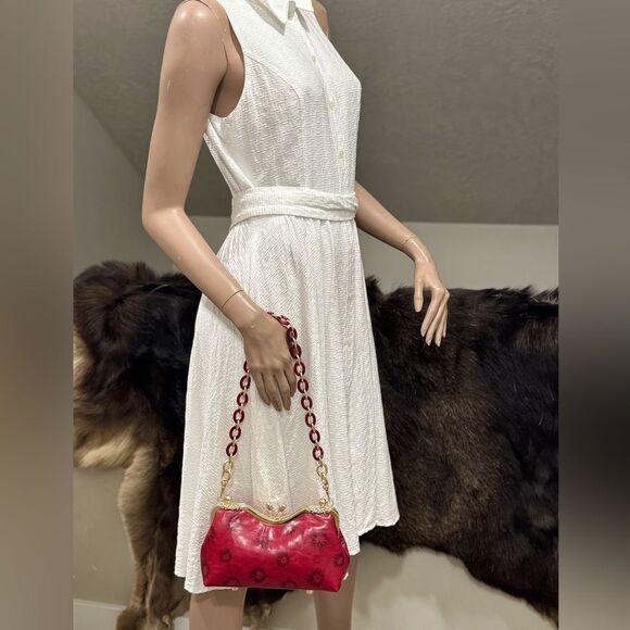 Multi Use Handmade Distressed Leather Purse, Vintage Style Kisslock Handbag - Picture 7 of 15